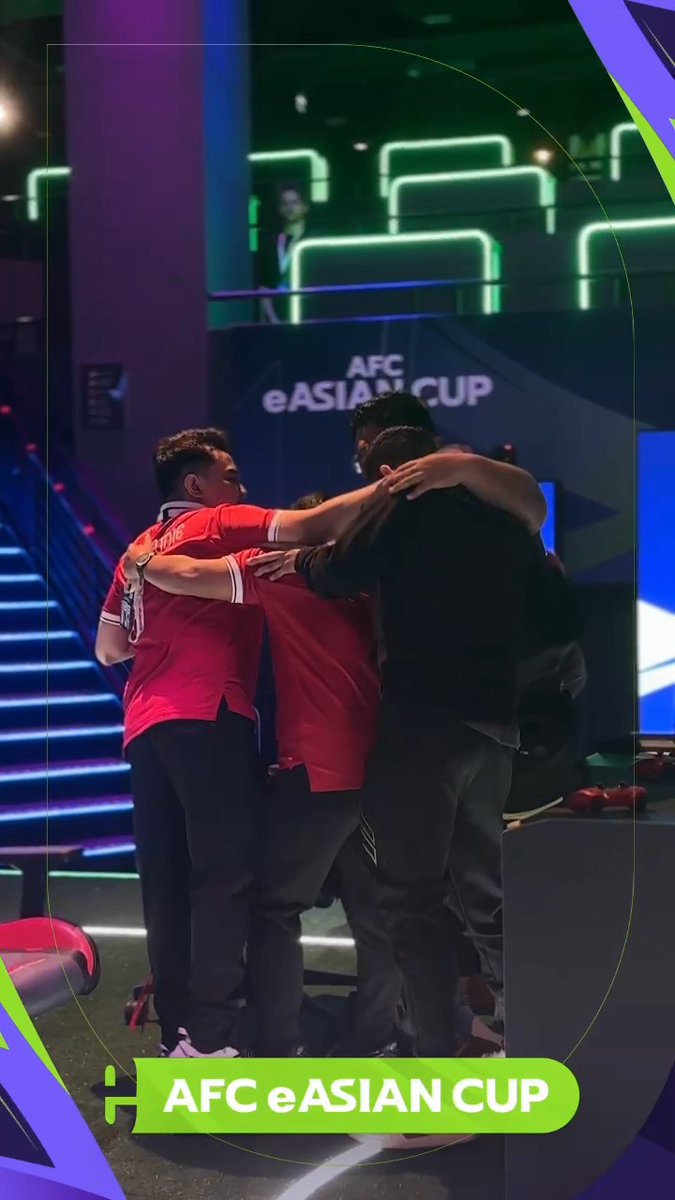 📸 𝐈𝐂𝐎𝐍𝐈𝐂. That moment when 🇮🇩 Indonesia knew they were Asian champions! #eAsianCup | #AsianCup2023 | #HayyaAsia
