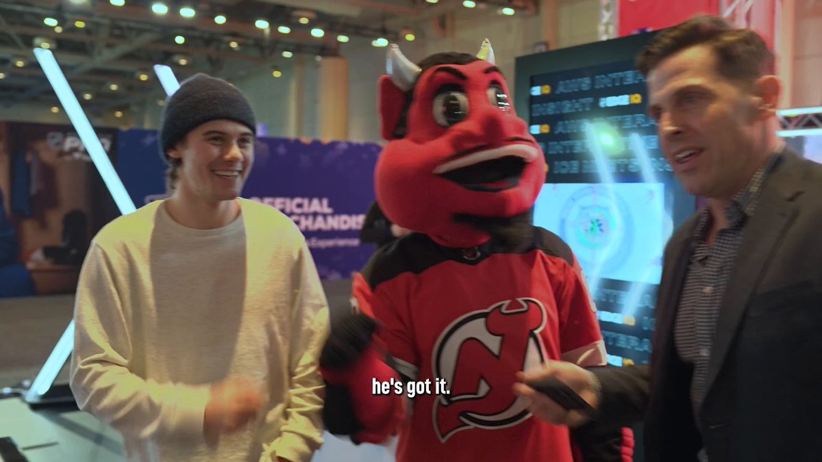 Data secured. 📊 Jack Hughes (jack hughes) paid a visit to the NHL EDGE IQ powered by Amazon Web Services booth at #NHLAllStar weekend and this is what he learned. 👀 Cc: NHLPA