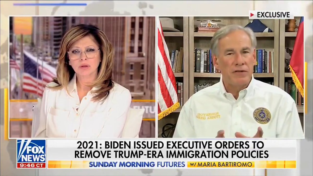 Biden claims he needs new laws from Congress to secure the border. This is FALSE. Under the U.S. Constitution, Biden can take action TODAY to secure the border and stop this invasion. He has failed to do so, which is why Texas continues to take action to defend our border.