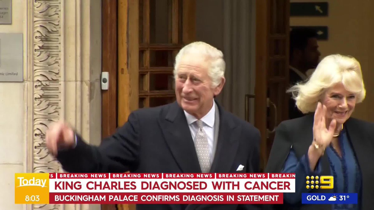 Buckingham Palace has revealed that King Charles has been diagnosed with cancer – prompting heartfelt reactions from around the world. Edward Godfrey #9News