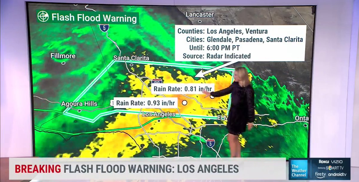 Flash flood warnings now cover over 2.5 MILLION in Los Angeles and Ventura counties as torrential rain pounds the area. twcalexwilson has the latest on California: