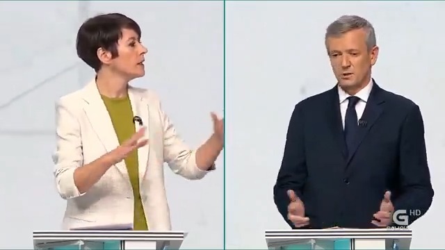 Ana Pontón (Ana Pontón): «Estar detrás dunha pancarta en contra do galego é unha vergoña que o perseguirá sempre, Sr. Rueda. Traballarei por un grande acordo pola lingua, que inclúa a derrogación do decreto da vergoña.» #AnaPontónPresidenta #DebateCRTVG