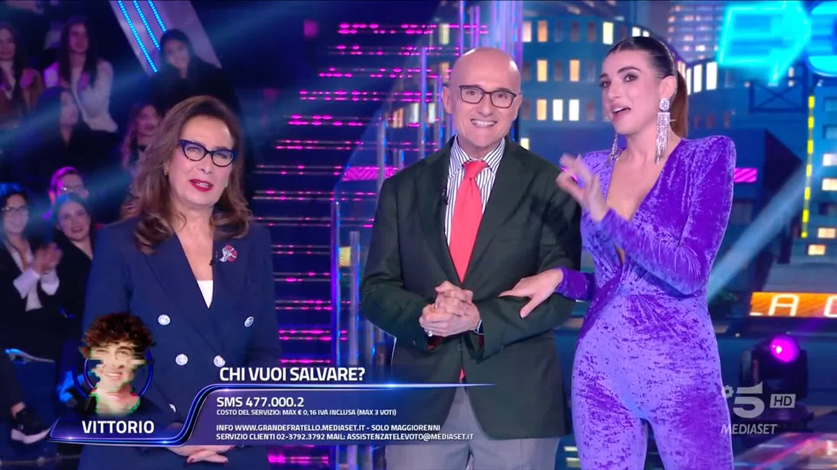 Grazie per aver seguito con noi questa puntata di #GrandeFratello su #Canale5: prossimo appuntamento? Lunedì! ❤️ Nel frattempo su Mediaset Extra, Mediaset Infinity, sul nostro sito e su tutti i social potrete continuare a vivere la Casa! Buonanotte! ✨
