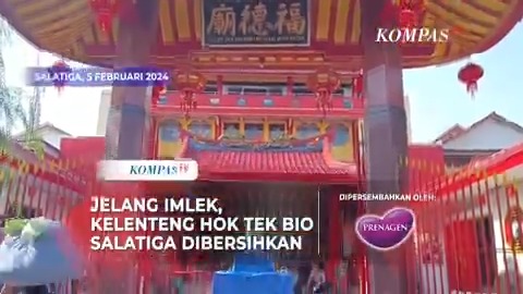 Jelang Tahun Baru Imlek, Kelenteng Hok Tek Bio di Salatiga serta patung dan atribut lain yang ada di dalam klenteng dibersihkan. Ada sekitar 50 patung, 13 patung dewa dewi dan 37 asisten dewa dewi. #Ad prenagenworld #NutrisiLengkapIbudanBuahHati
