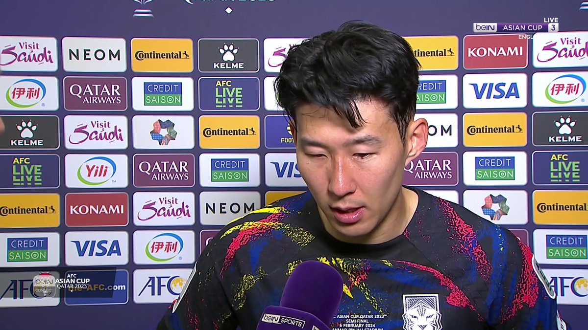 "I have no regrets, I gave everything, to be honest." A dejected Son Heung-min reflects with Aarran Summers on his AFC Asian Cup journey with South Korea. #AsianCup2023 #HayyaAsia