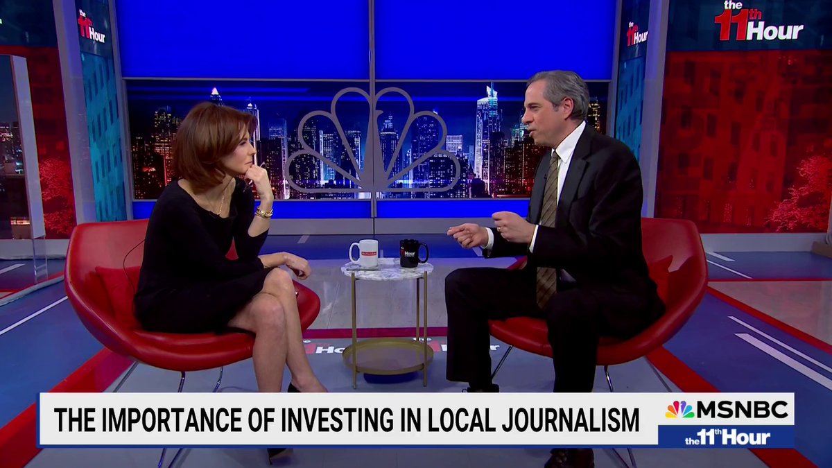 .Stephanie Ruhle sits down with Steven Waldman to talk about the danger &amp; consequences of news deserts and the need to support local news.