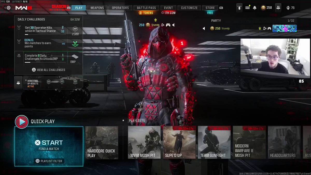 Standy on getting dropped!