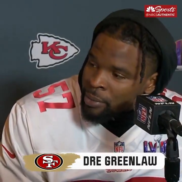 "I wouldn't be here without them ... Probably wouldn't be able to play football without them, either." Dre Greenlaw on Nanci and Brian Early taking him into their family after growing up in foster care 🥹