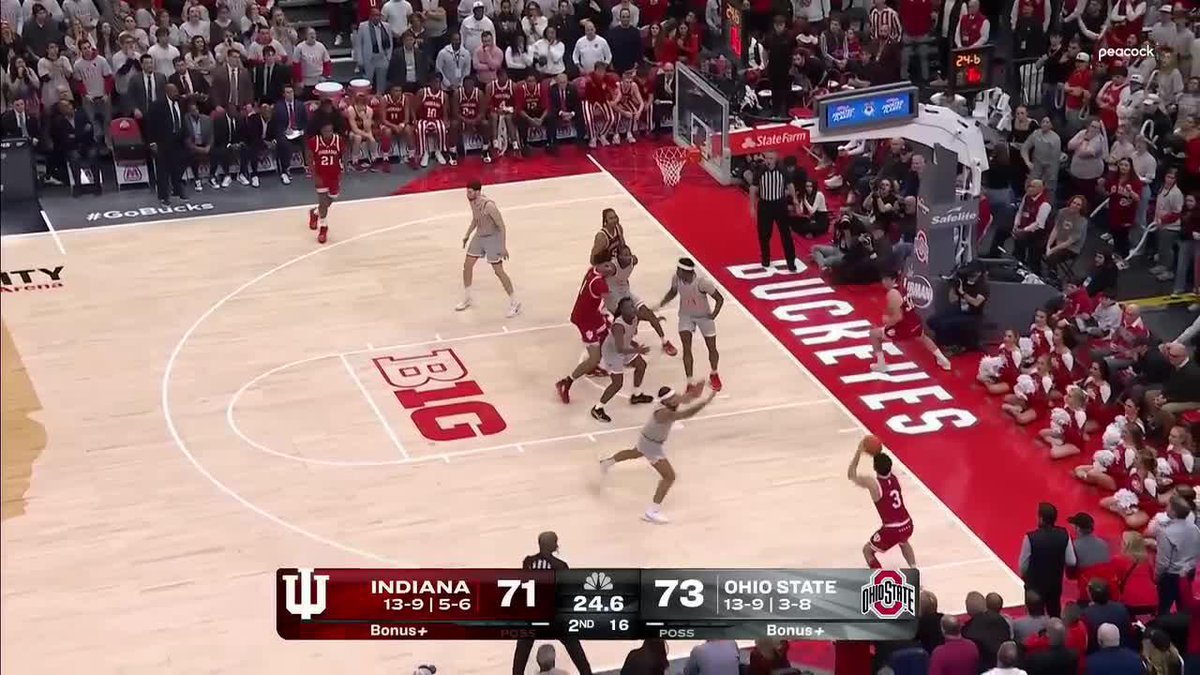 3️⃣ with the late 3️⃣‼️ Anthony Leal x Indiana Basketball 💻: Peacock