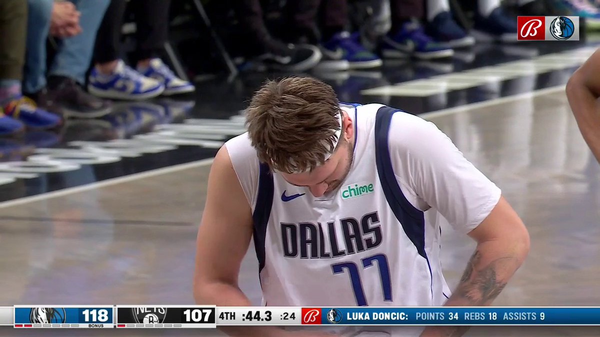 "MVP" chants raining down at Barclays Center towards the end of Nets-Mavericks for Luka Doncic 🗣