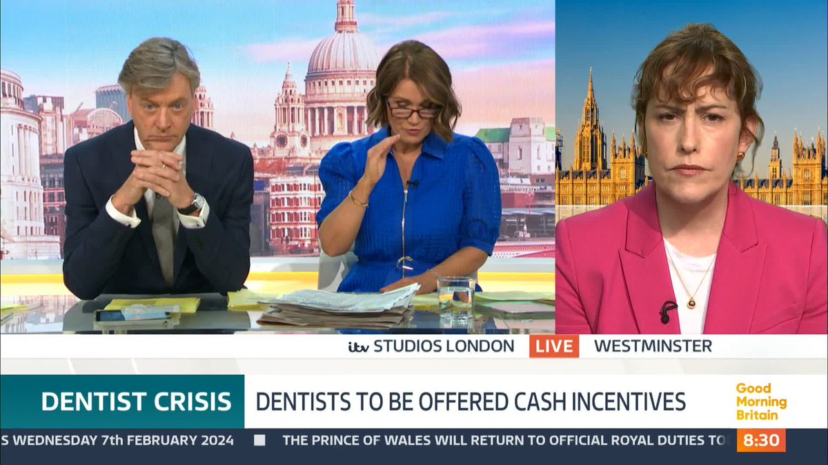 'We're in crisis. We've had people getting in touch saying they're not only asking their other halves to take out their teeth, they're taking out their own teeth. How has it got this bad?' Susanna Reid asks Health Secretary Victoria Atkins how UK dentistry has got so bad.