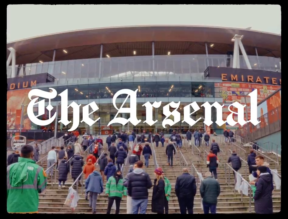 Matchday at The Arsenal 😍 In collaboration with Barney Rhodes 🎥