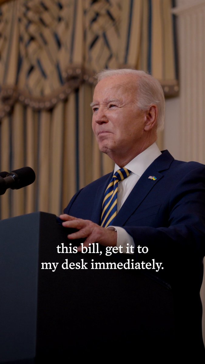 Congress, let's get this bipartisan national security deal done.