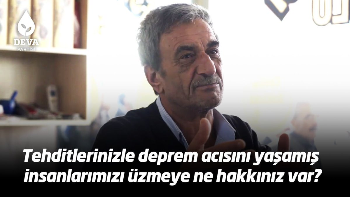 Tehditlerinizle deprem acısını yaşamış insanlarımızı üzmeye ne hakkınız var Recep Tayyip Erdoğan?