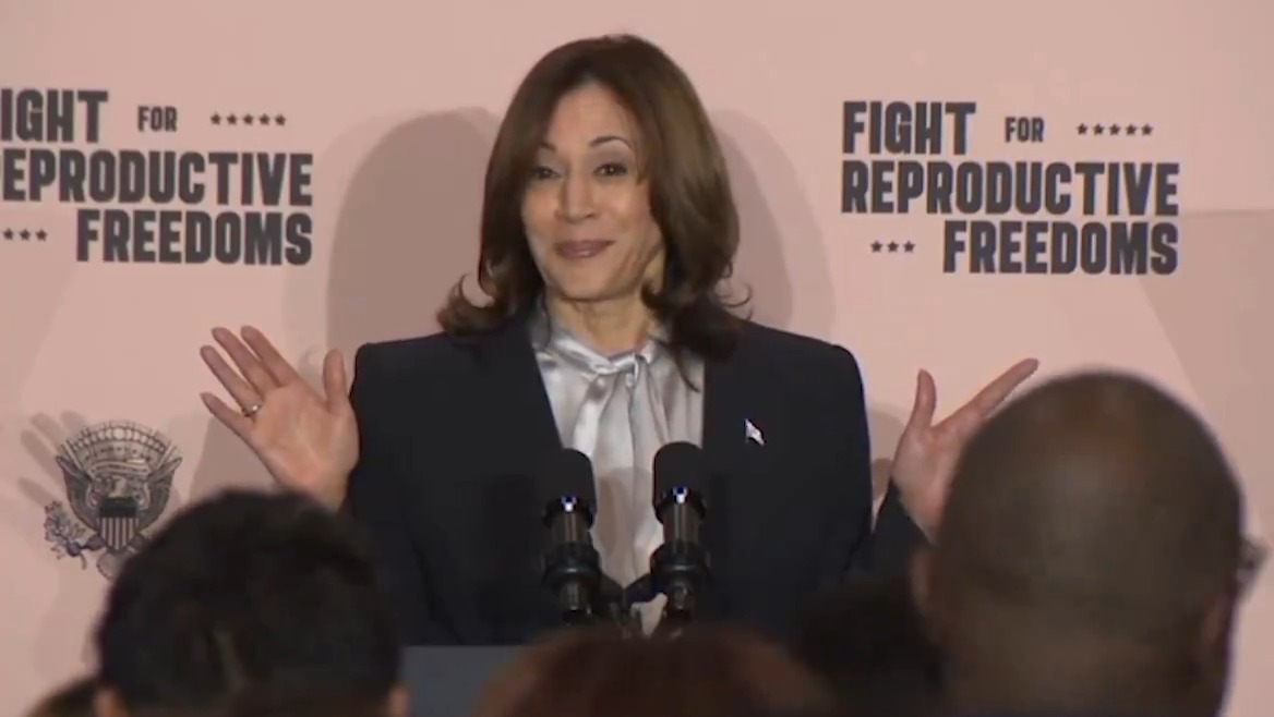 Vice President Harris: Donald Trump brags about overturning Roe. He said he is proud. Proud that women are suffering? Proud that women have been robbed of a fundamental freedom? Proud that doctors could be thrown in prison for life for caring for their patients? How dare he