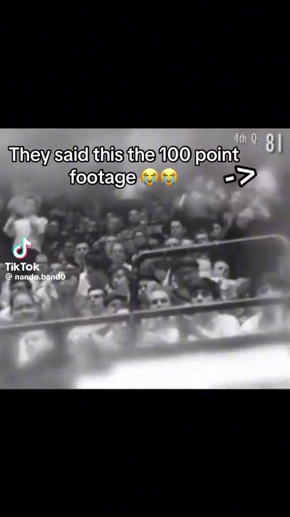 They dropped footage of the 100pt Wilt game 😭