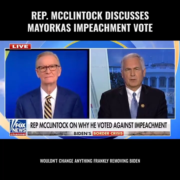 I opposed impeaching Mayorkas for the same reasons I opposed the sham impeachments of Donald Trump. The Constitution reserves impeachment for treason, bribery, or other high crimes or misdemeanors. Mayorkas is guilty of maladministration, but that is not grounds for impeachment.