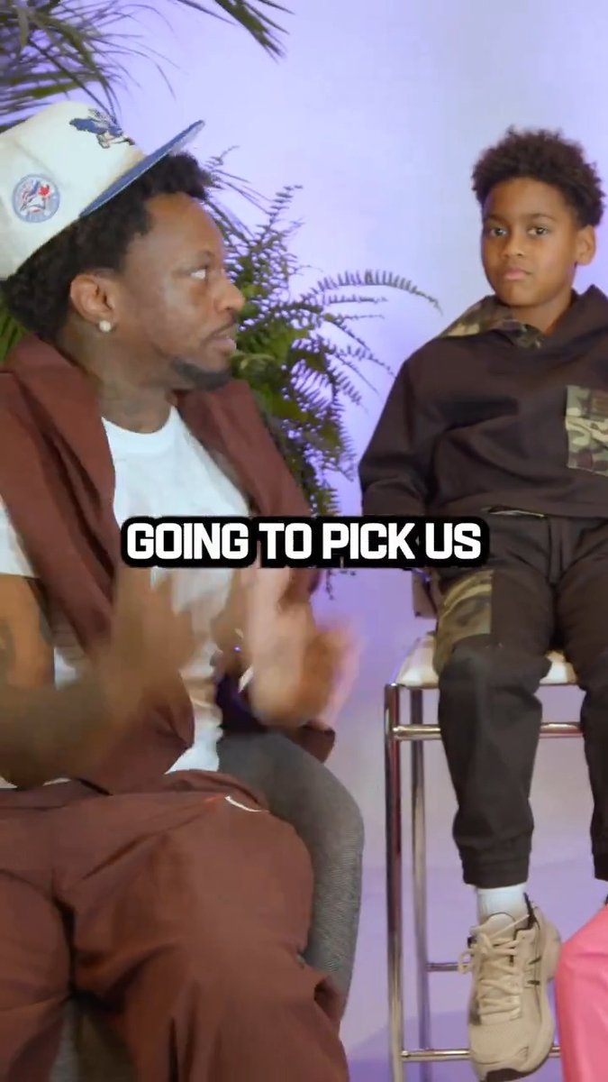 Aaiden’s got big plans for his future NFL career 😂 FunnyMarco | @TrevonDiggs