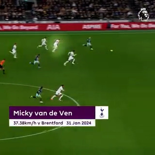 💨 Tottenham Hotspur's Micky van de Ven completed the quickest sprint ever recorded in the Premier League this season! Check out the top five of all time 👇