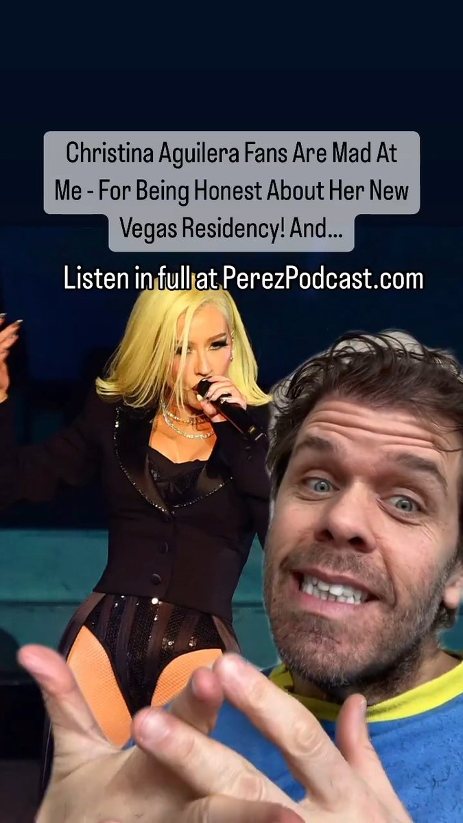Giving some more context about #ChristinaAguilera's new residency in #LasVegas. Here's a preview of our longer chat. This and more on our latest show! Listen to The Perez Hilton Podcast with Chris Booker in full at