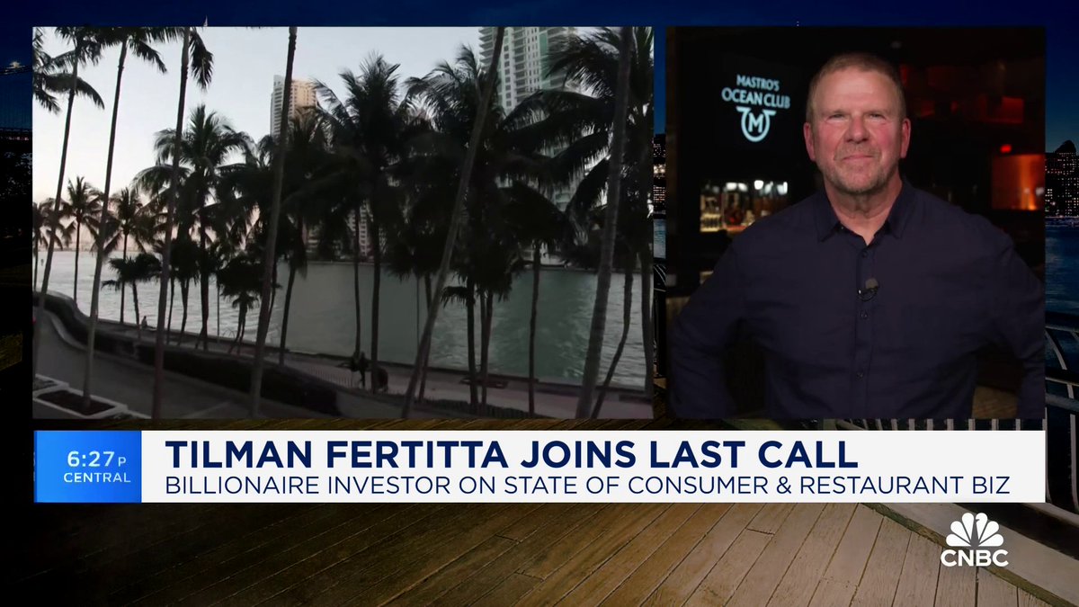 “So many people have moved their offices down here,” says Tilman Fertitta on Miami. “Restaurants have been booming. Hotels have been booming. Everything’s booming here.”