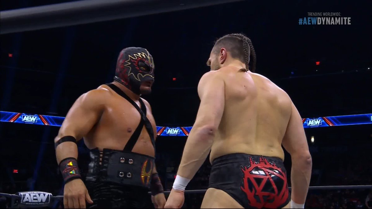 Hechicero and Bryan Danielson pick up where they left off on #AEWCollision! Watch #AEWDynamite LIVE on TBS! Rey Hechicero | Bryan Danielson