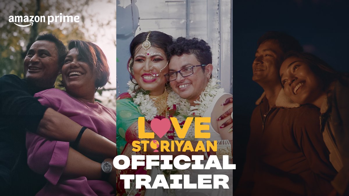 this season of love, we’re bringing you 6 diverse stories that inspire us to relish the most beautiful feeling in the world! 💙 #LoveStoriyaanOnPrime, Feb 14 Trailer out now #KaranJohar Apoorva Mehta somen mishra Akshay Indikar #ArchanaPhadke Collin DCunha #HardikMehta #ShaziaIqbal Vivek Soni Dharmatic IndiaLoveProject