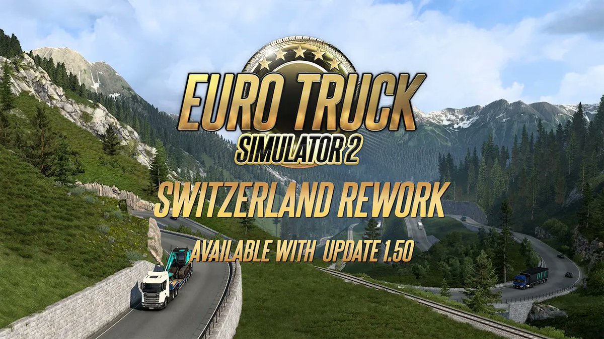 Reworked Switzerland is coming to Euro Truck Simulator 2 with the 1.50 update! 🇨🇭 Excited? Get a sneak peek of what's coming and check out our brief video trailer below! 🎥