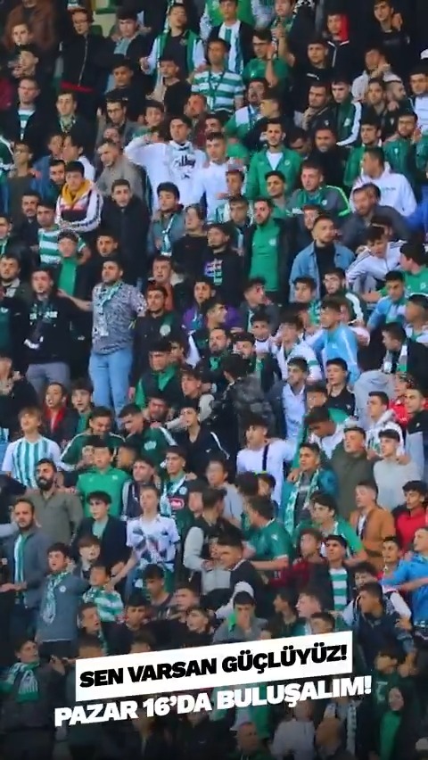 Hazır mısın? 🫵 Sen Varsan Güçlüyüz. 💪 Pazar 16'da buluşalım. 💚🤍