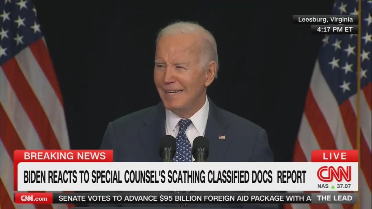 President Biden: Trump allegedly did the opposite of what I did. According to the indictment, he not only refused to return documents for many months, he also obstructed justice by enlisting others to destroy evidence and lie about it. That is the distinction, among others