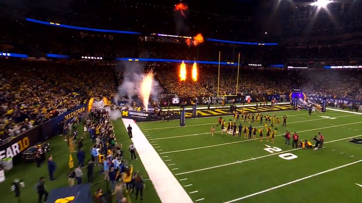 One month ago we ascended to the top of the college football mountain as national champions. Let’s relive January 8th. #GoBlue
