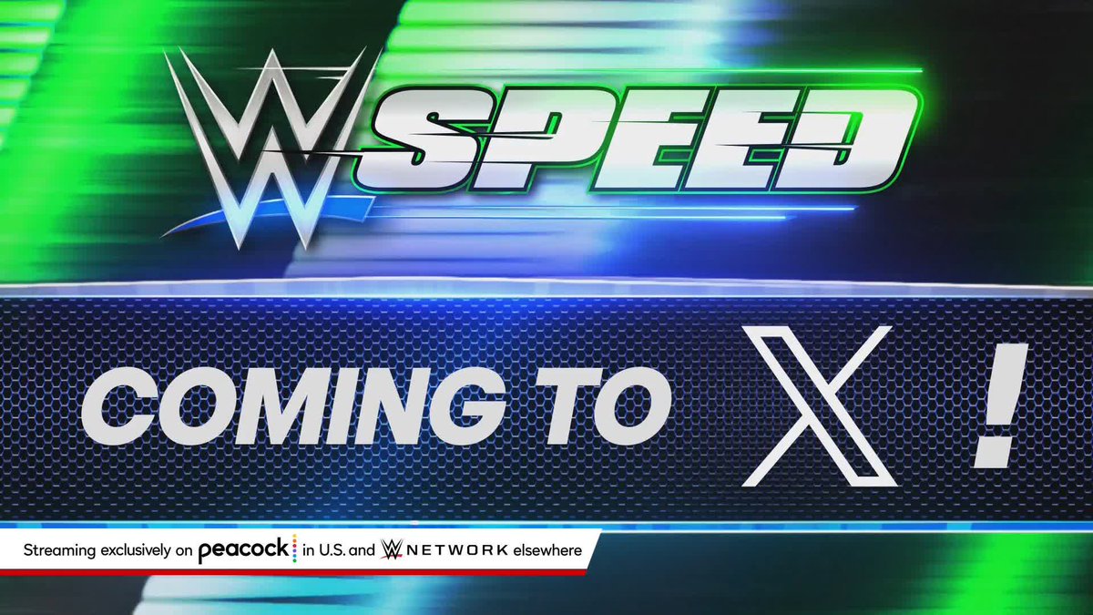 🚨 JUST ANNOUNCED: WWE Speed is a new weekly video series showcasing up to 5-minute matches which will be distributed exclusively on X! Beginning Spring 2024, WWE and X will deliver the new format for high-paced timed matches showcasing your favorite WWE Superstars!