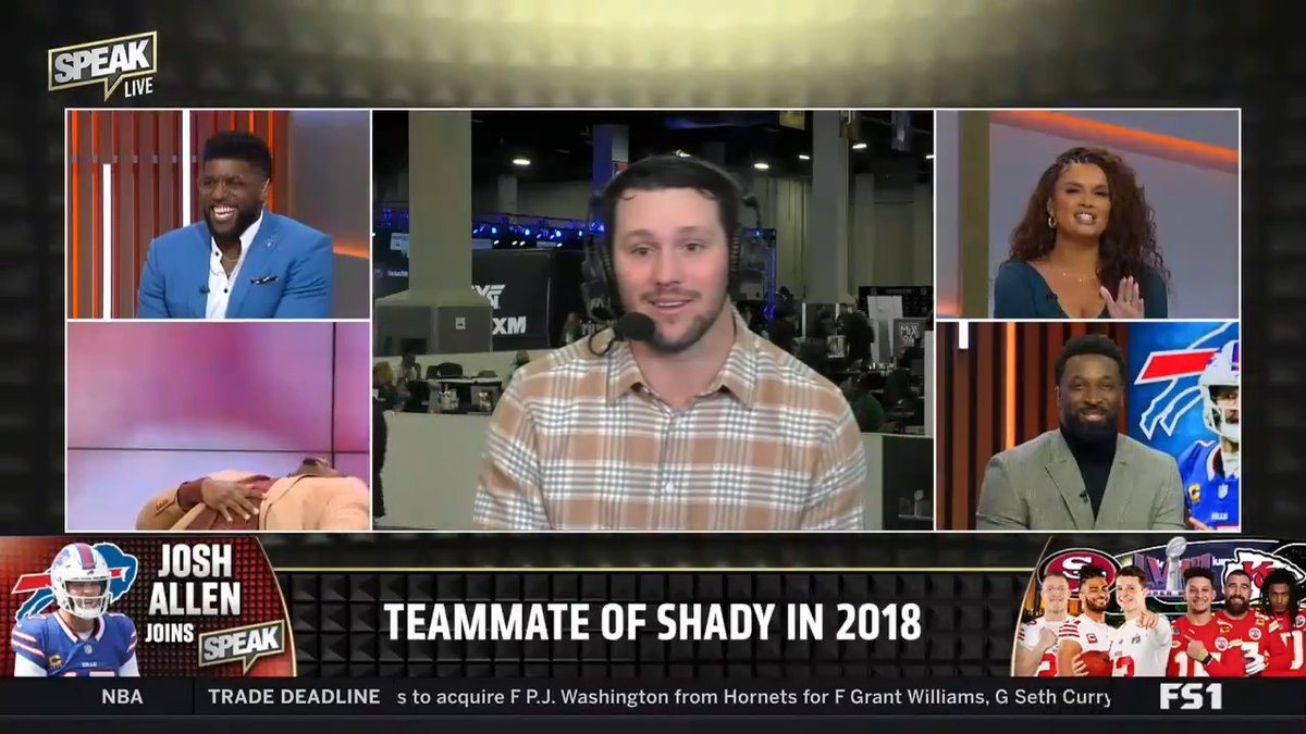 "You know who has a sneaky big arm? It's Bake. Baker Mayfield's got a cannon and I don't think he gets enough credit for it." -Josh Allen on which #NFL has a big arm @953WDAE