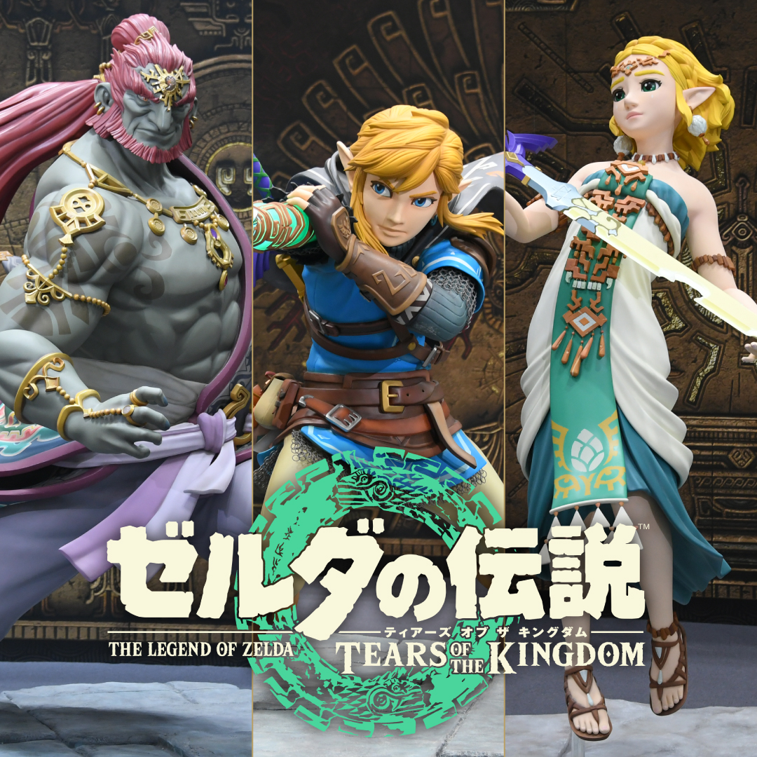 本日20時より「ゼルダの伝説 オーケストラコンサート」をプレミア公開します。 それに先駆けて、「Nintendo Live 2024 TOKYO」にて展示を予定していたリンク・ゼルダ・ガノンドロフ像を映像と写真で公開しています。 #ゼルダの伝説 #TearsOfTheKingdom