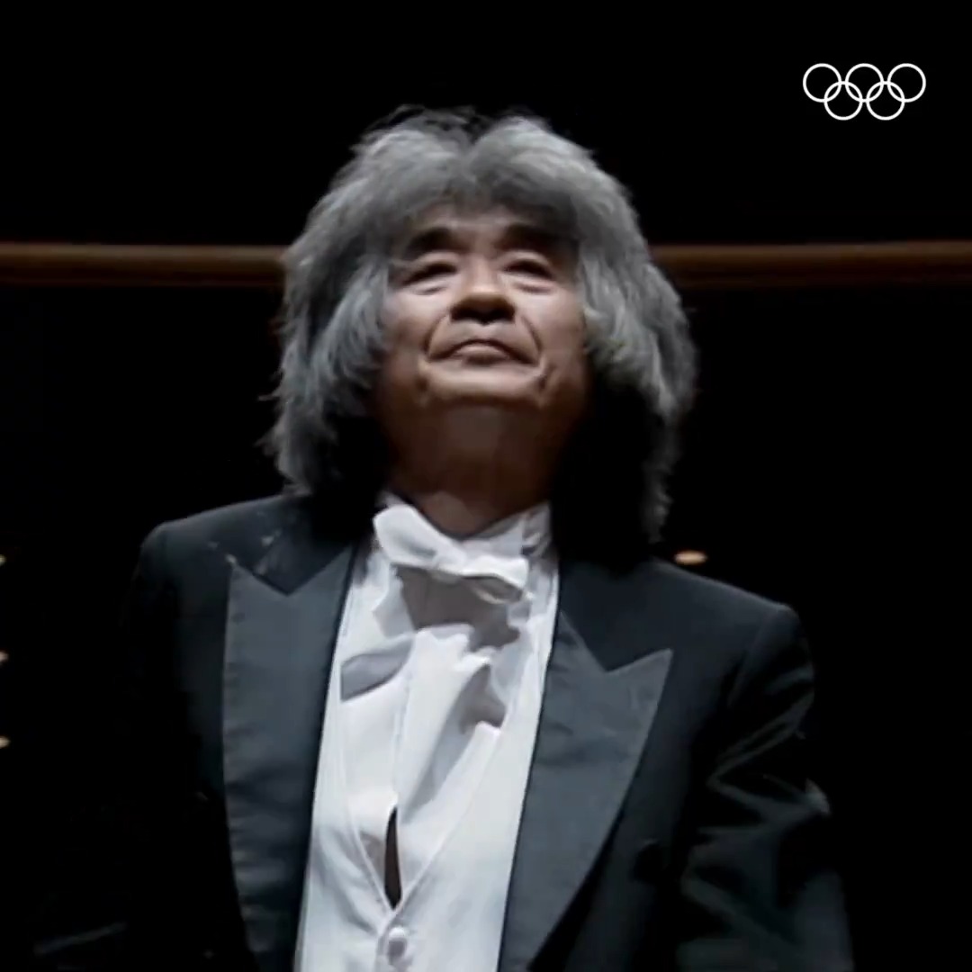 長野1998オリンピックでは音楽アドバイザーを務めた小澤征爾さん 開会式では世界を中継で結んで行われた歓喜の歌の演奏を指揮しました。 今まで素晴らしい音楽の数々を、本当にありがとうございました。