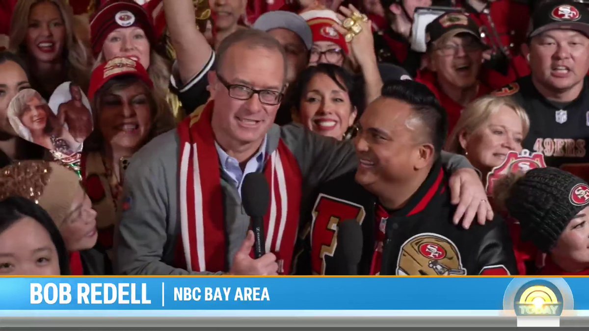 #DoItForTheBay x #FTTB As part of TODAY’s #SuperBowl pep rally, fans in The LOT at City Center Bishop Ranch are rooting for the San Francisco 49ers alongside NBC Bay Area’s Bob Redell, Franco Finn and more!