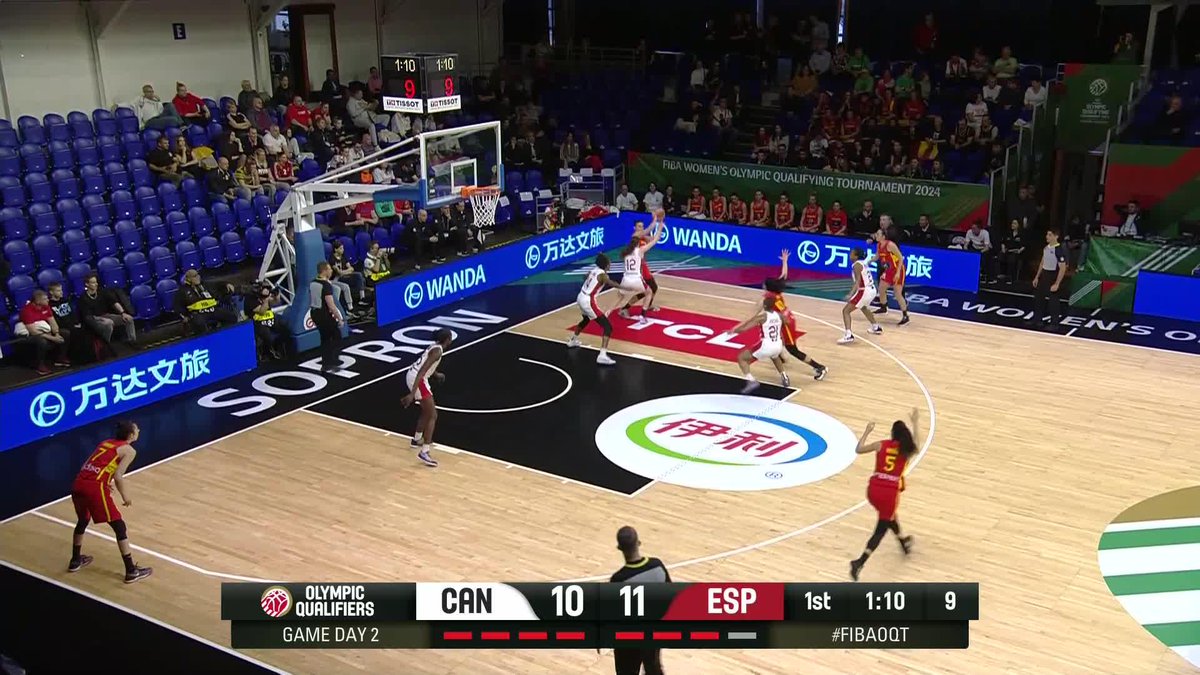 18-year-old Syla Swords gets her minutes earned on both ends of the floor for Canada 🇨🇦 #FIBAOQT