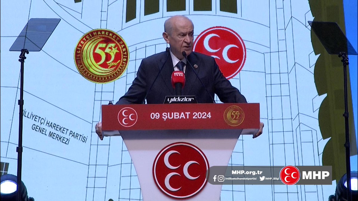 Partimizin yaşı 55 olsa bile davamızın yaşı Türklüğün yaşıyla eştir, eşittir.