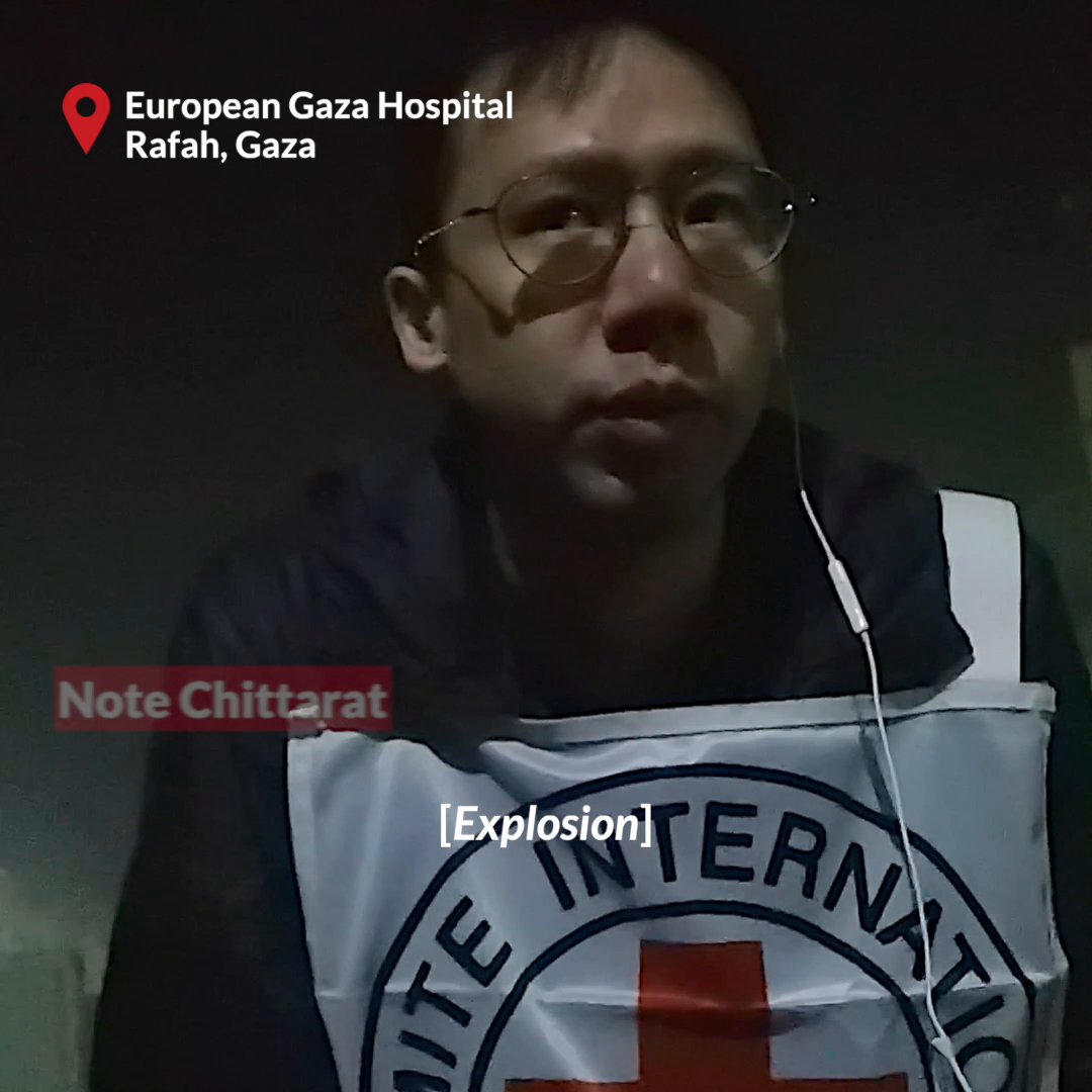 "One of the most painful things is when you walk through the hospital, and the children ask you if everything is going to be ok..." Amid the deafening sound of explosions in Khan Younis, our colleague Note C tells us about the situation in the European Gaza Hospital 👇