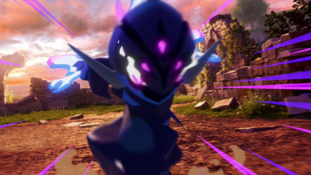 A fiery rumble erupts in the ruins as Ceruledge wages battle against the Stealth Pokémon, Dragapult. 🔥⚔️ Join an array of celebrations featuring the Fire Blades Pokémon, Ceruledge, including special distributions, promotions, and more!