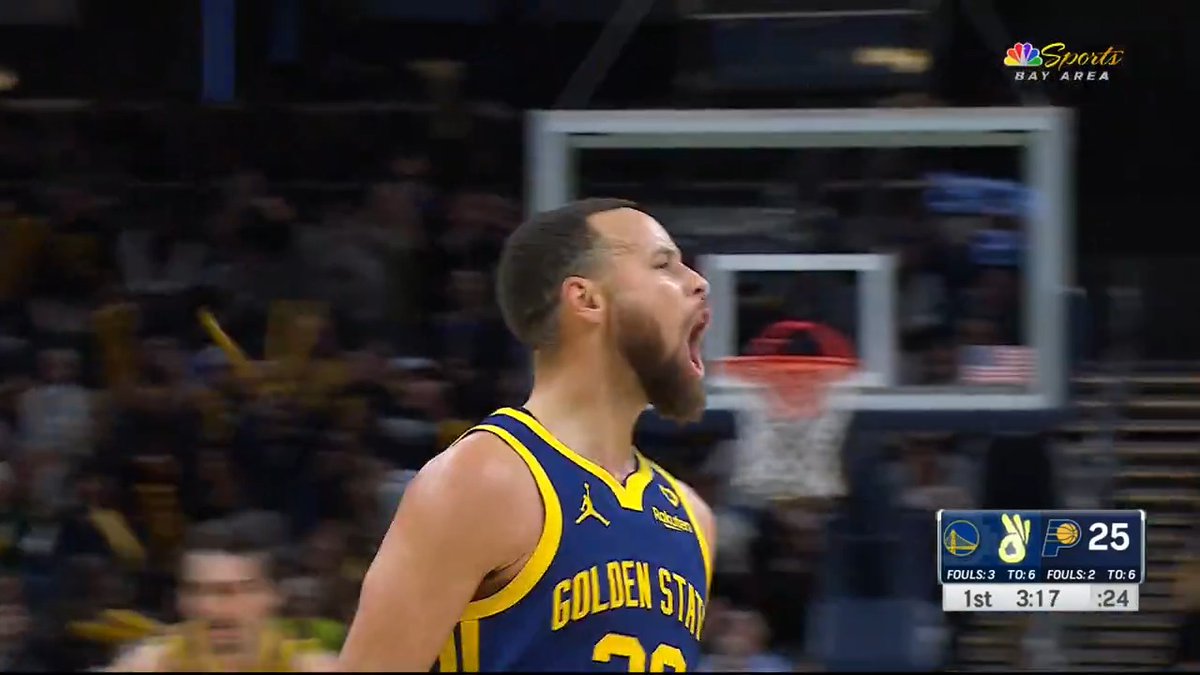 11 THREES. Stephen Curry went crazy last night in Indy 📽️