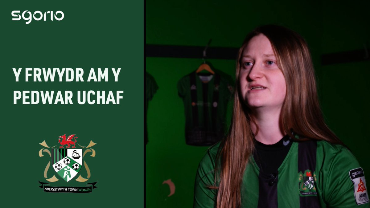 "Of course, I think we can get to the top four... little old Aberystwyth getting in there with Cardiff, Swansea and Wrexham." Y frwydr am y pedwar uchaf rhwng Aberystwyth a'r Seintiau Newydd - Yn fyw dydd Sul am 5. Aberystwyth Town Women FC | Genero Adran Leagues 🏴󠁧󠁢󠁷󠁬󠁳󠁿