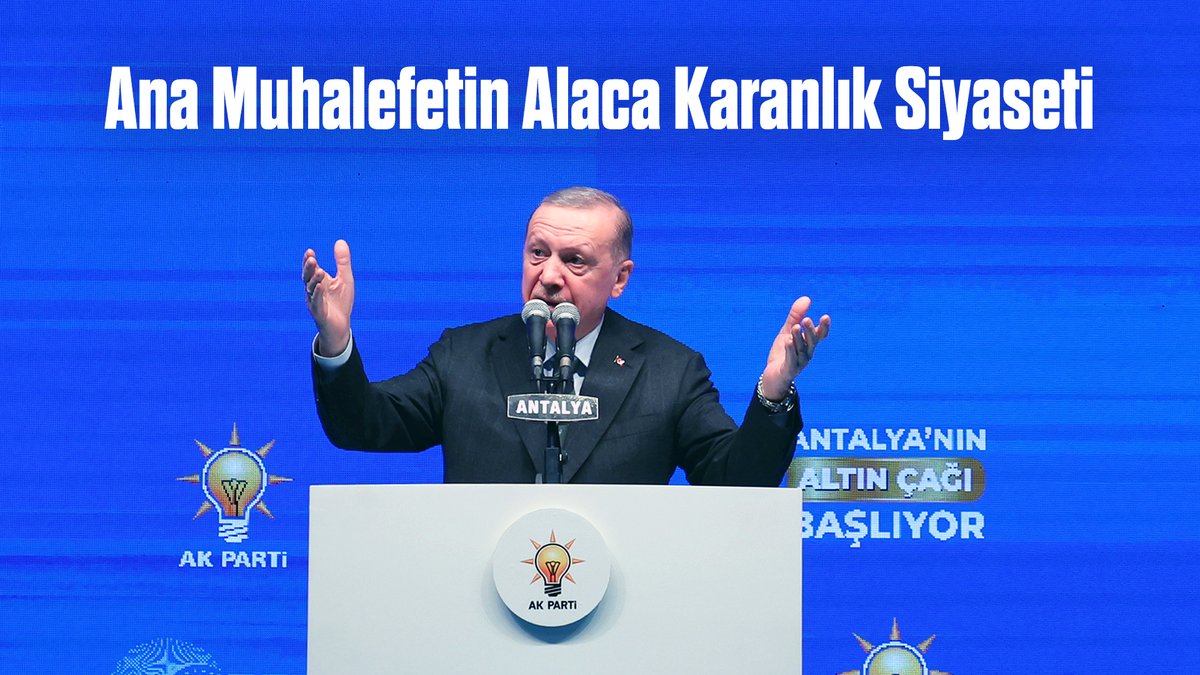 Cumhurbaşkanımız Recep Tayyip Erdoğan: “Demokrasinin önemli bir unsuru olan muhalefetin bu perişan hali içimizi acıtıyor. İnşallah 31 Mart seçimleri bunu değiştirmek için bir fırsat teşkil etmektedir.”