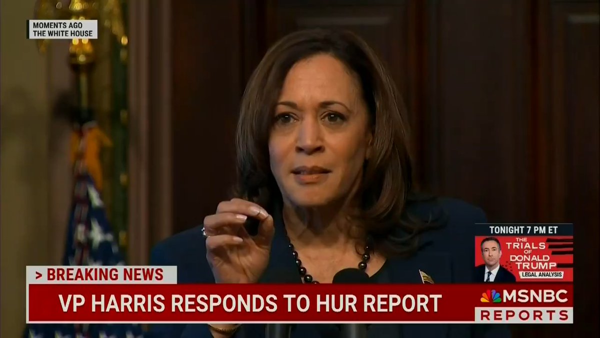 HOT DAMN! This is must-see! Kamala Harris comes out SWINGING against Robert Hur’s political hit job and in defense of Joe Biden. More of this!
