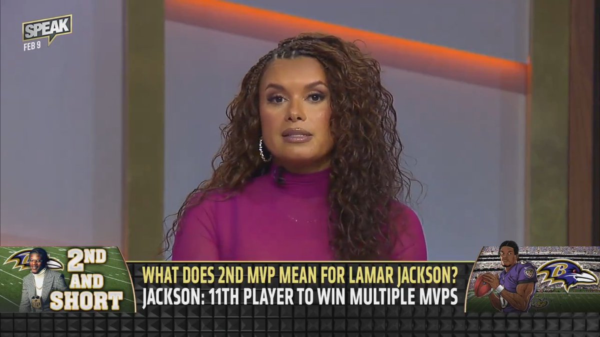 .Joy Taylor: Lamar Jackson is solidified for the Hall of Fame. "Now when we mention Patrick Mahomes, Joe Burrow, Josh Allen, we have to mention Lamar Jackson."