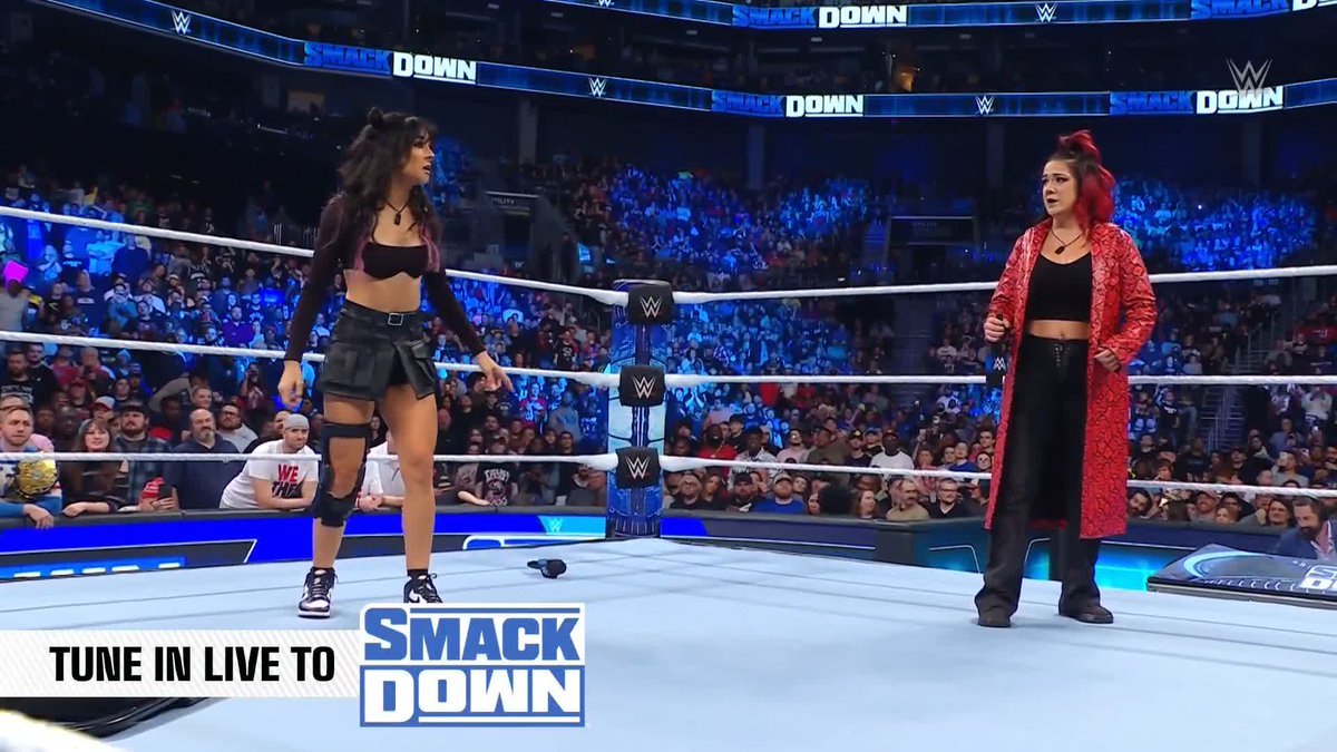 YESSSS! ๐๐๐ @ImKingKota STANDS WITH Bayley! IYO SKY, Kairi Sane and The legendary Empress ASUKA / ไผ่ชฌใฎASUKA็ๅ were NOT expecting that! #SmackDown