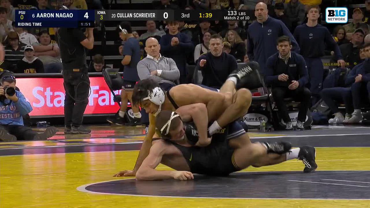 Nagao takedown to seal in the win in Iowa 🤝 #PSUwr