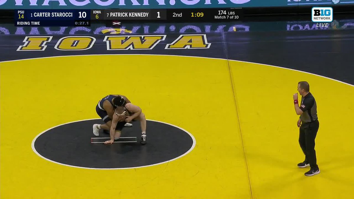 Are you kidding me? Win for Starocci in Iowa 🔥 #PSUwr