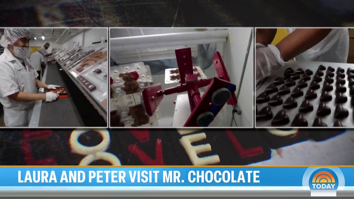 .Laura Jarrett and Peter Alexander get a firsthand look at how chocolate is made ahead of Valentine's Day.