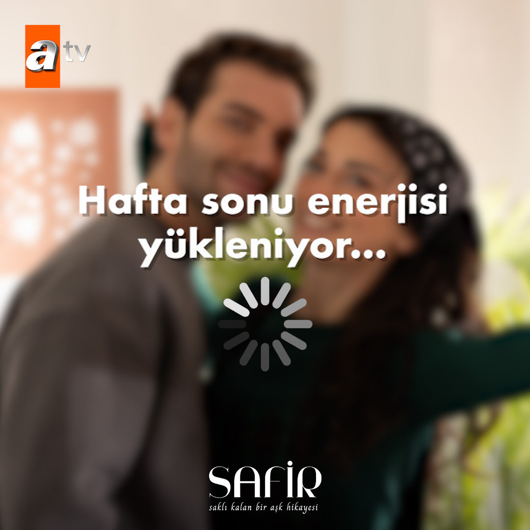 Günümüzü güzelleştiren kareler geldi. 😍 #Safir ‘Saklı Kalan Bir Aşk Hikayesi’ yeni bölümüyle Pazartesi 20.00’de #atv’de. 💠 atv
